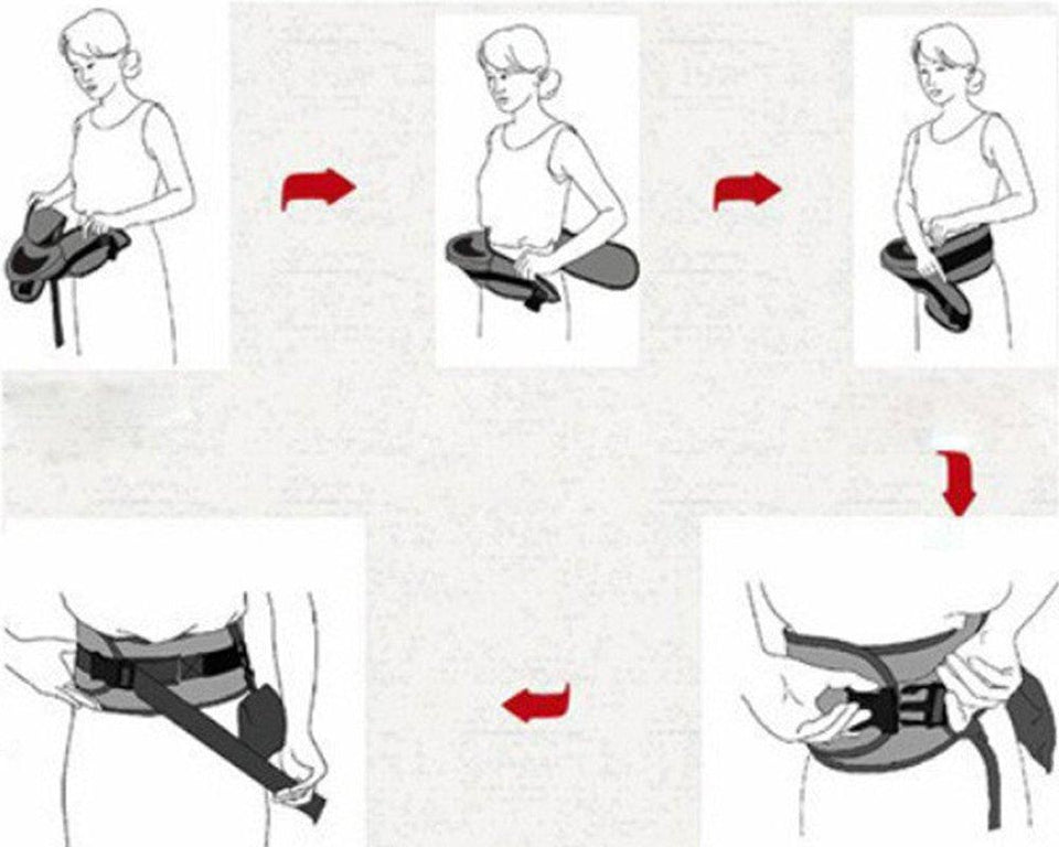 Hozzup™ BABY CARRIER HIP/WAIST STOOL